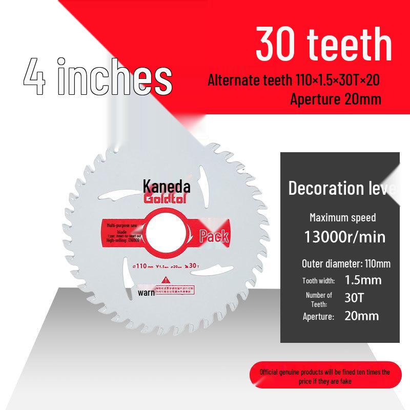 Jindian 4" & 10" Woodworking Saw Blades for Handheld Circular Saws & Angle Grinders