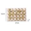 Mini Christmas Balls Set Xmas Tree Hanging Pendant Electroplated Christmas Balls Ornament for New Year Party Home Decoration