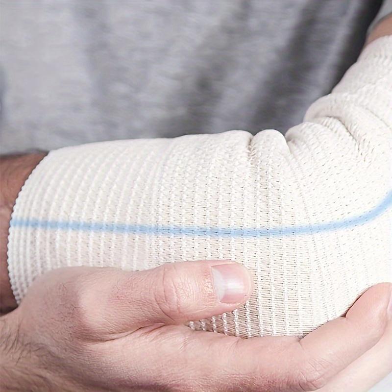 Trubkový elastický sportovní obvaz na nohy, opakovaně použitelný návlek, strečový fixační obvaz, gázový pletený tubulární obvaz na paže, kolena, nohy