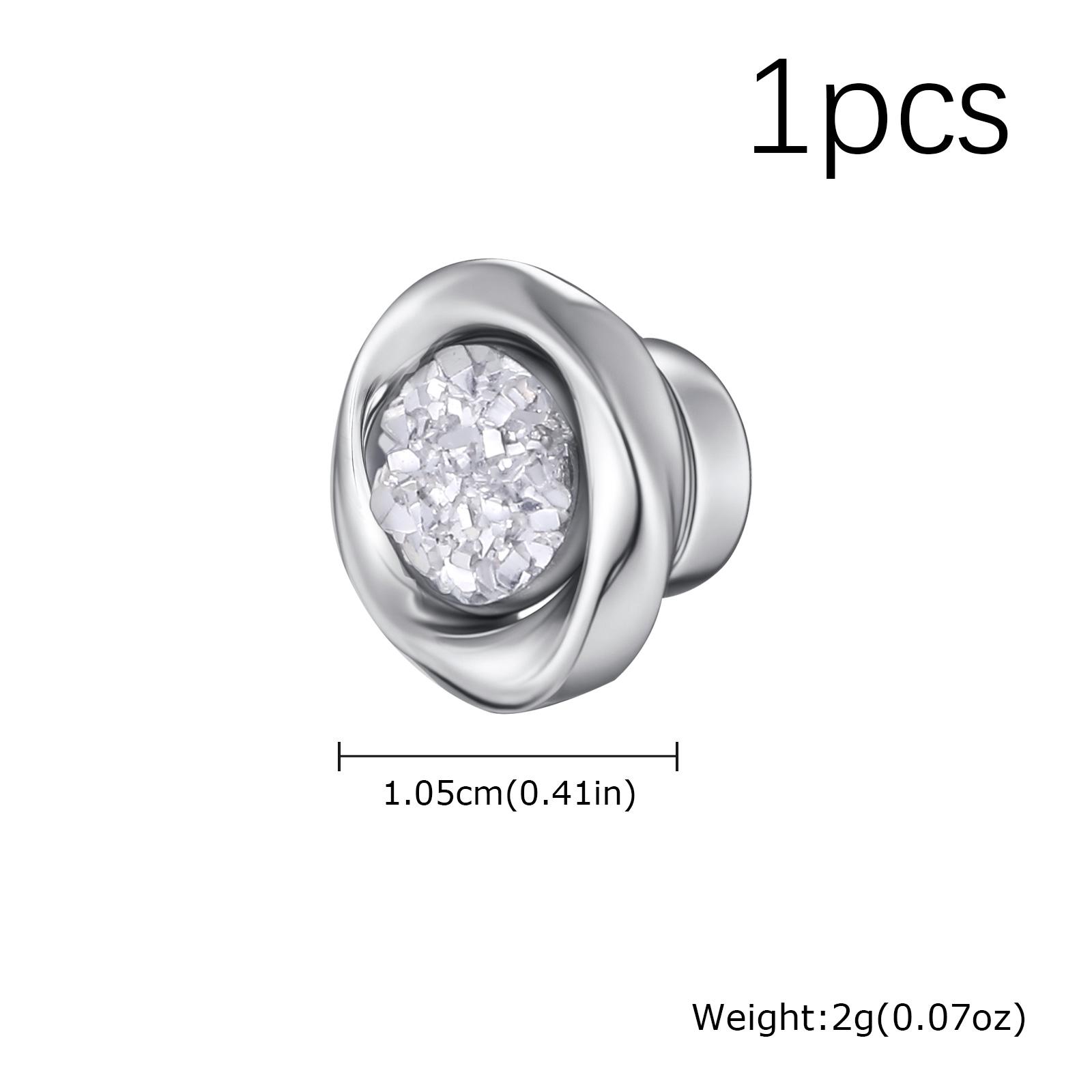 

Vnox Magnetic Clip Earrings No Piercing, Black Blue White Zircon Mobius Circle Earrings for Women Men, Birthday Jewelry Gift