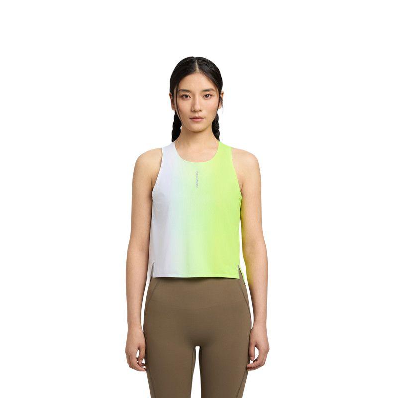 

Salomon Pl Tank Falconfly Series Lightweight Breathable Outdoor Racing Sleeveless Running Vest Women tops C29273 M