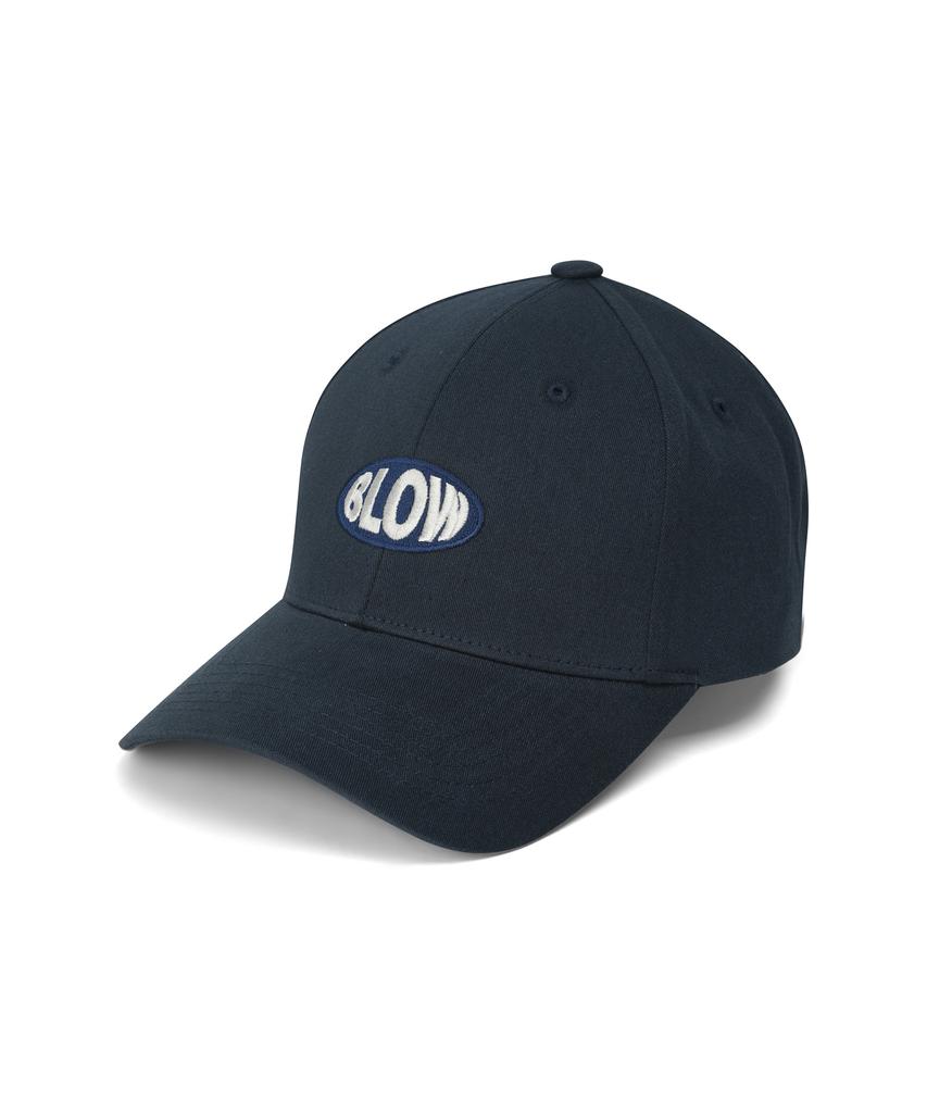 BLOW Tone-On-Tone Logo Ball Cap - Navy