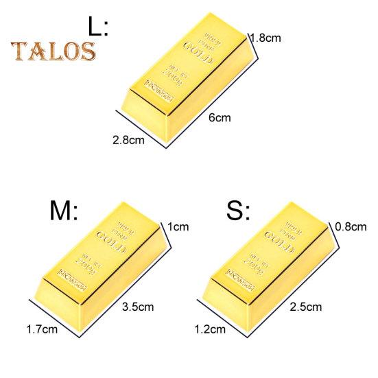 3/4/6Pcs Artificial Fake Gold Bar Refrigerator Magnet Sticker Fridge Home Decor Live City Fashion Home Decor