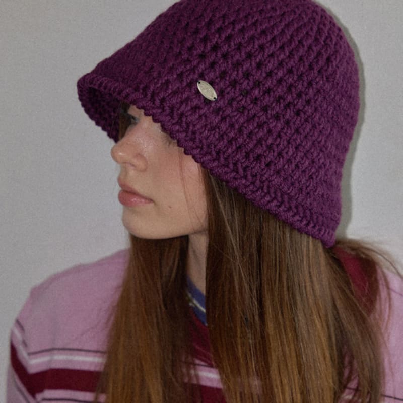 Langsamlangsam Heulen Winter Wolle Handgefertigt Häkeln Stricken Eimerhut _ 9Farben