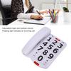 Large Button Phones One Touch Dialing Adjustable Ringing Tone and Handset Volume Large Key Wired Telephone with Photo Memory Corded Phone