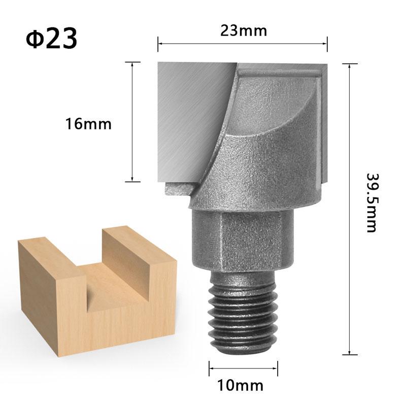 1PC 10MM Shank CNC Cleaning Bottom Router Bit Woodworking Tools 2 Screw Thread Cutter Lock Milling Cutter