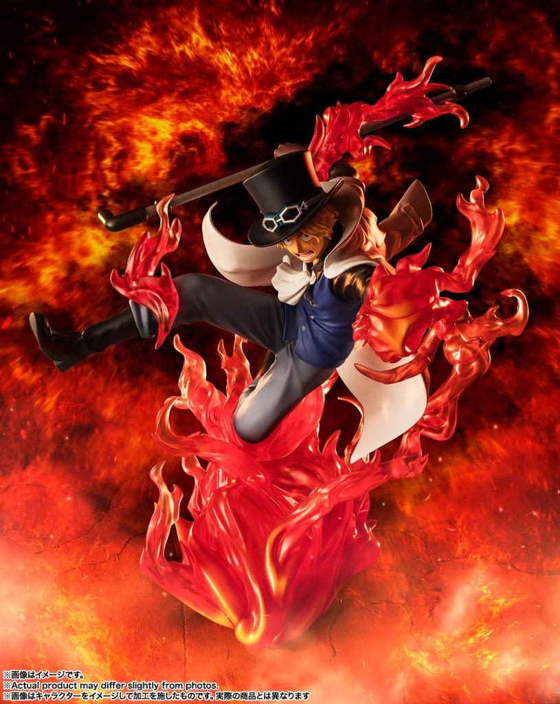 TAMASHII NATIONS Figuarts ZERO ONE PIECE [Super Heftiger Kampf] Sabo - Feuerfaust Schachmatt Turm - Ca.. 190 mm PVC & ABS lackierte komplette Figur