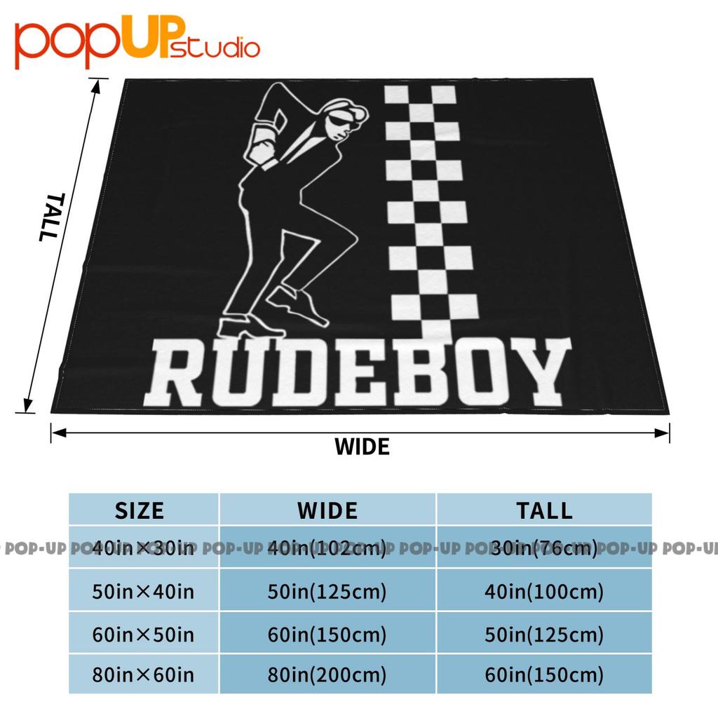 Skanking Rudeboy Ska Trojan Skinhead Scooterist Selector Ultra-Soft Blanket Quilt Winter Sofa Cover Bed Covers