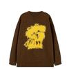 Women's Retro Soft Knit Pullover Sweater - Early Autumn, Loose Fit, Long Sleeve, Cozy and Relaxed Style