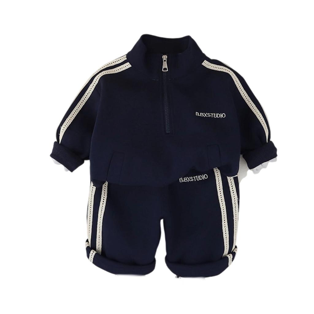 Kids Casual Long-Sleeve Set, Comfortable Daily Wear Outfits