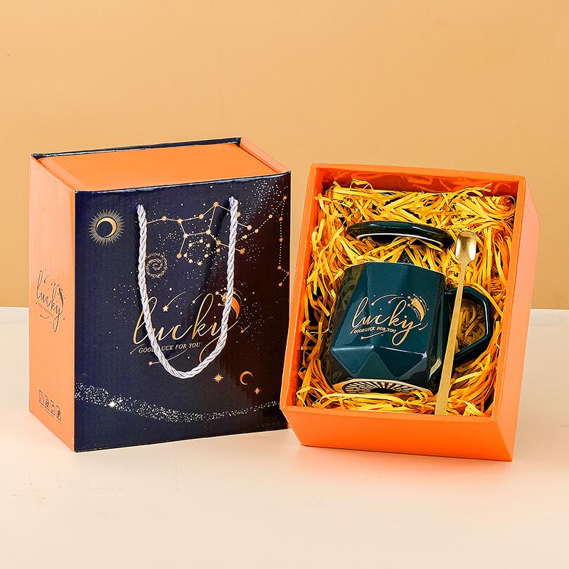 55° Temperature-Regulating Ceramic Coffee Mug Gift Set