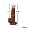 Unisex Realistic Textured Dildo and Anal Plug for Adult Massage and Sensual Exploration.