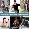 10pcs Elastic Wide Headband Soft Sweat Sweatband Absorbent Sports Hairbands Solid Color Non Slip for Gym Yoga Hair Band