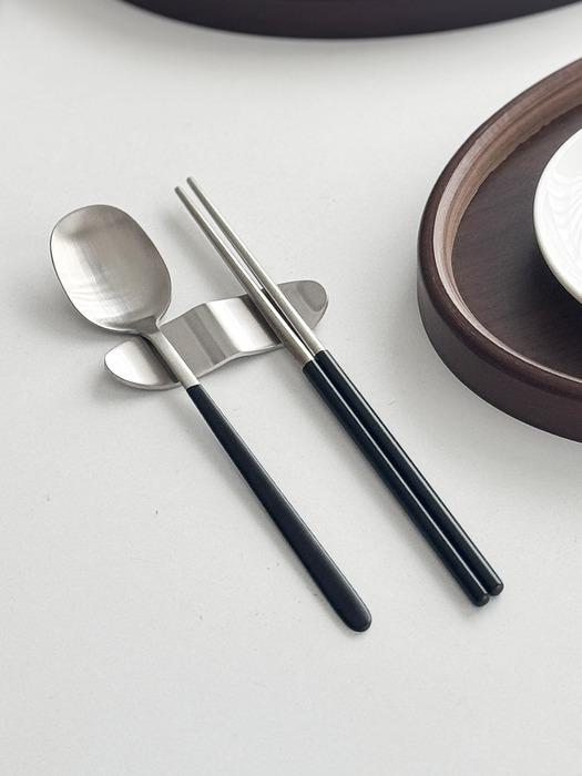 

Acacia Stainless Steel Modern Spoon Rest 4P Set Wave Spoon Rest Stainless steel modern spoon rest 4P