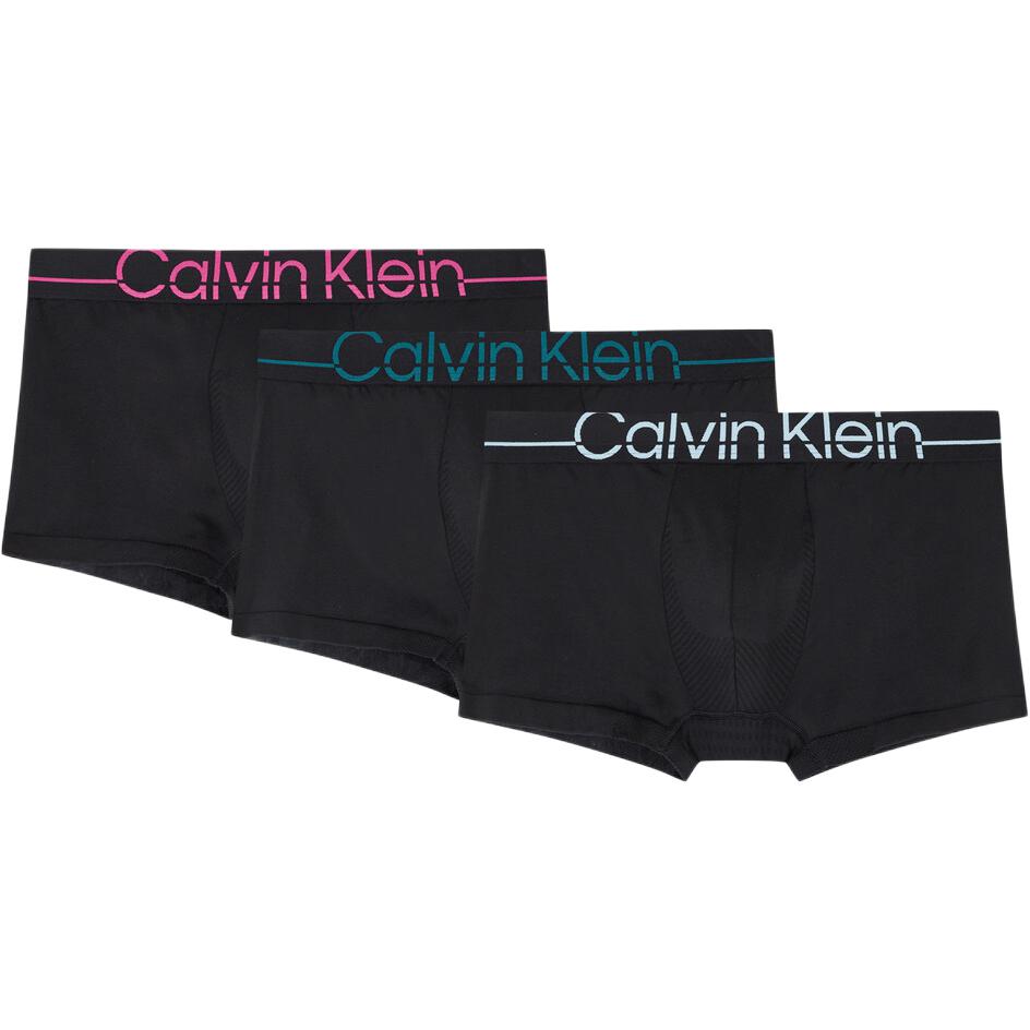 

Calvin Klein Comfortable Minimalist Low-Rise Underwear 3-Pack Men Underwear Black NB3700-MOO M
