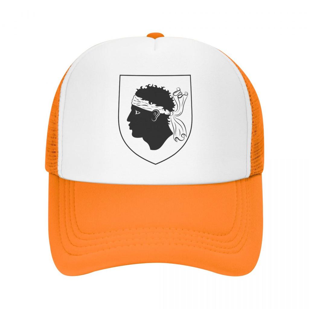 Individuelle Wappen von Korsika Baseballkappe Sonnenschutz Französischer Korsischer Stolz Trucker-Hut Herbst Personalisierte Papa-Hut