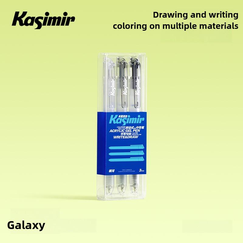 

Kasimir Colorful Click-Action Acrylic Gel Pens Quick-Drying Ballpoint Pen for Highlighting Drawing School Supplies Stationery