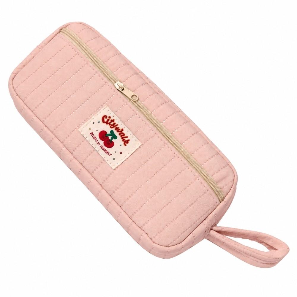 Soft Quilted Pencil Case Large Capacity Pencil Pouch New Pen Bag  Office Supplies