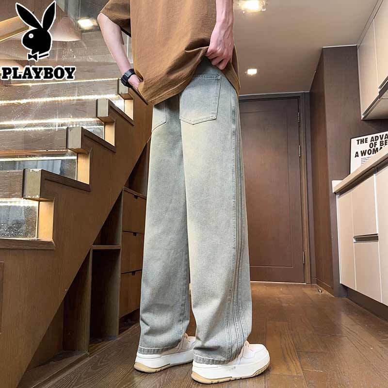 PLAYBOY Men's Loose Straight-Leg Jeans