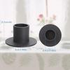 4Pcs Black Iron Candle Holders Taper  Decorative Set Vintage Round Candle Holder  Party Wedding Valentine's Day Decoration