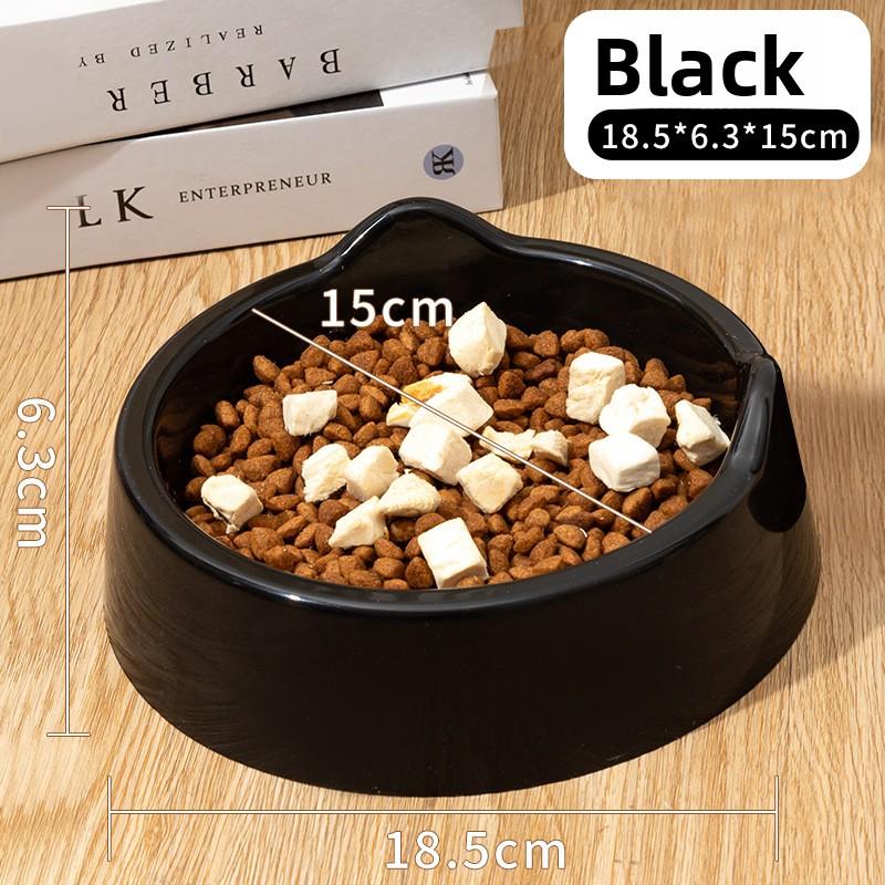 

Миска для питомца, Миска для кошки в форме кошачьего уха, Миска для лакомств для питомца из нового полипропилена, Посуда для кошачьего корма, Кошачий тазик, Миска для воды чёрный