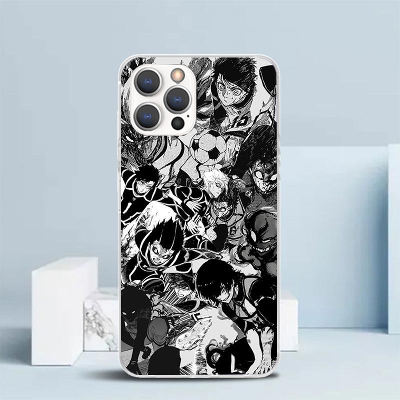 Etui na telefon z motywem anime piłkarskiego Blue Lock Dla IPhone 16 17 Air 16E 15 14 Plus 13 Mini 12 11 Pro Max 7 8 + SE 2020 Miękki tył z TPU