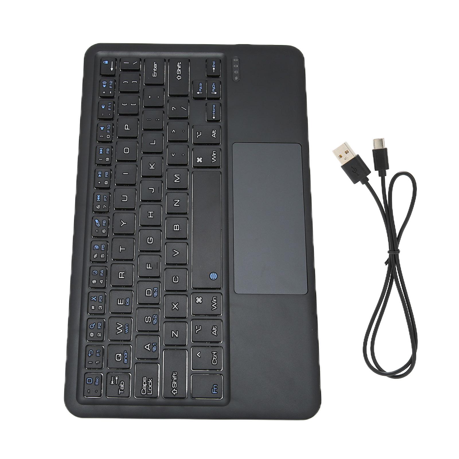 Wireless Keyboard Multi Touch Sensitive Small Portable Rechargeable Keyboard for Tablet