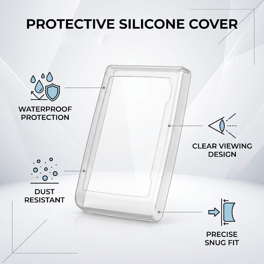 Electric Bike Screen Cover Fit for SW911 LCD Display Silicone Water Proof Clear Speedometer Protective Case