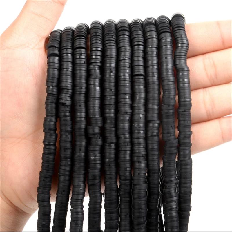 700Pcs/lot 6mm Flat Round Polymer Clay Beads Handmade Heishi Loose Spacer Beads for Jewelry Making DIY Bracelet Necklace Supplie