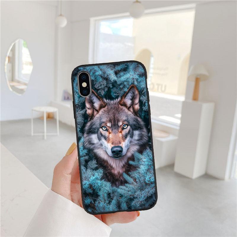 CJ8 Animal Wolf Soft Shell Phone Case for Redmi Note 10 11 12 Pro Max 10S 10C 10T 11A 11S 12S 12C