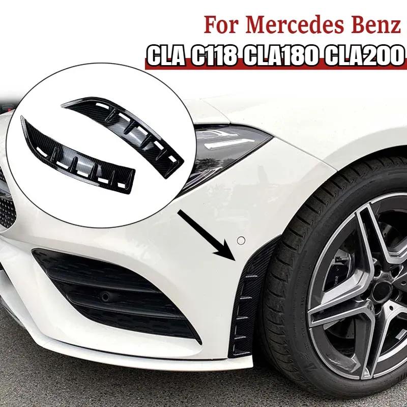 Front Wheel Bumper Canard Side Vent Hood Fender Cover For Mercedes Benz CLA C118 CLA250 CLA35 +
