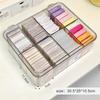 Transparent Acrylic Storage Box Acrylic 2/8/9/12 Grids Clear Display Box Large Capacity Dustproof Cover Photo Card Organizer