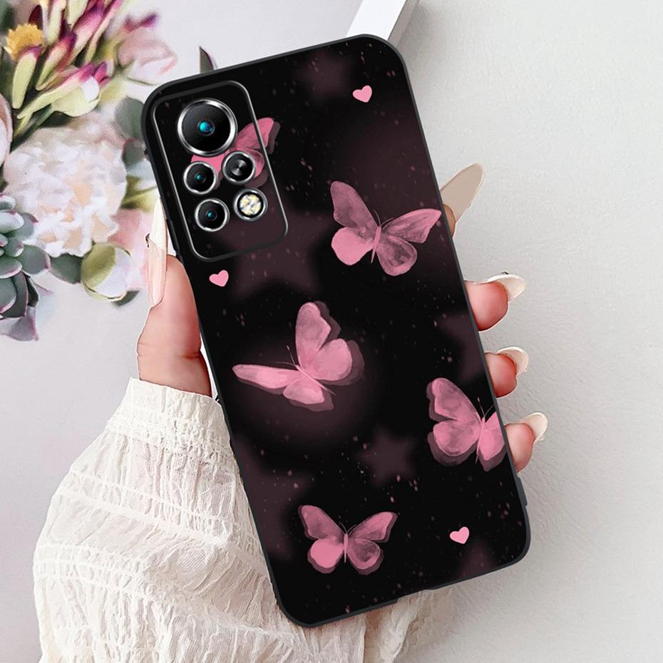 New Design Phone Case For Infinix Note 11 Pro 11S X697 X698 X663 Black Silicone Soft Back Cover For Infinix Note11 11S 11Pro