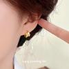 Cuiyan S925 Silver Minimalist Double Water Drop Earrings for Women