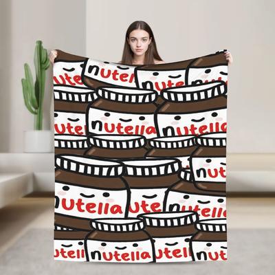 Cartoon N-NutellaS-ES Decken Weich Warm Neuheit Plüsch Überwurfdecke Für Mädchen Jungen Sofa Bett Flanell Tagesdecke Bettbezug