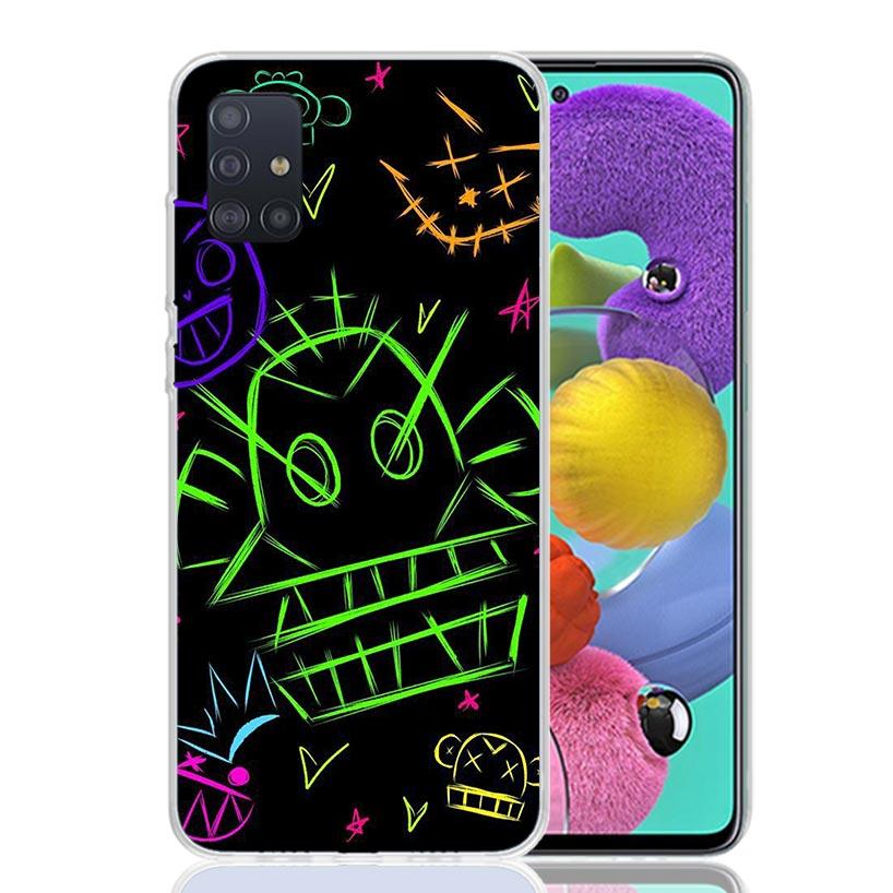 Simple Pattern Graffiti Phone Case for Samsung Galaxy A52 A51 A50S A12 A22 A32 A72 A10S A30S A31 A71 Note 20 Ultra 10 Plus S10 G