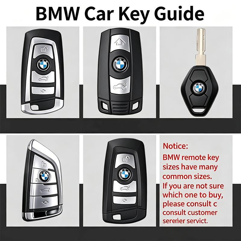 JYPK6 BMW Car Remote Key Emblem Sticker Aluminum Keys Decoration Decal For BMW M E46 E90 E60 F30 F10 E39 E36 F20 G30 G20 E87 E92 X1 X2