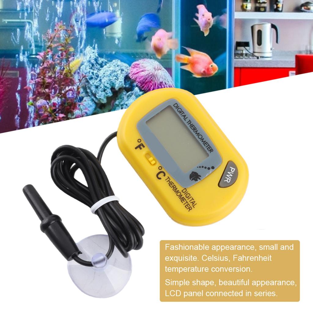 Digital LCD Sensor Aquarium Water Thermometer Controller Wired Fish   Accessories