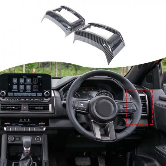 Interior Dashboard Side Vent Decor Cover Trim for Mitsubishi L200 2024-2025