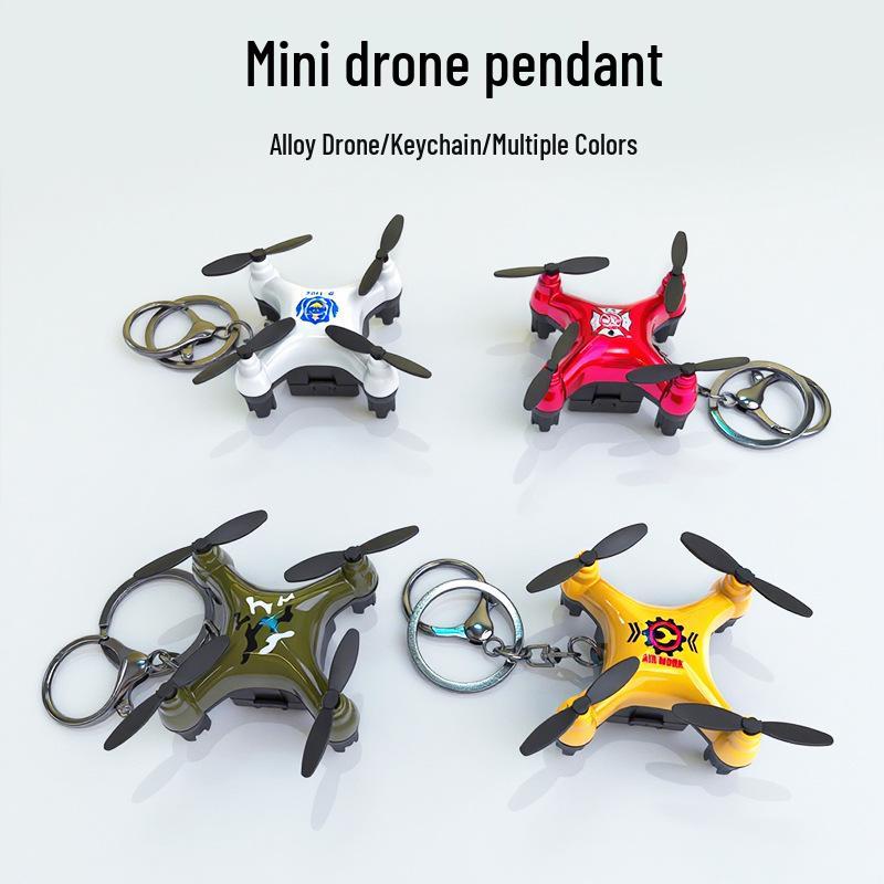Kreativer Cartoon Mini Drohnen Schlüsselanhänger - Kinder Schulranzen & Autoschlüssel Anhänger Geschenk