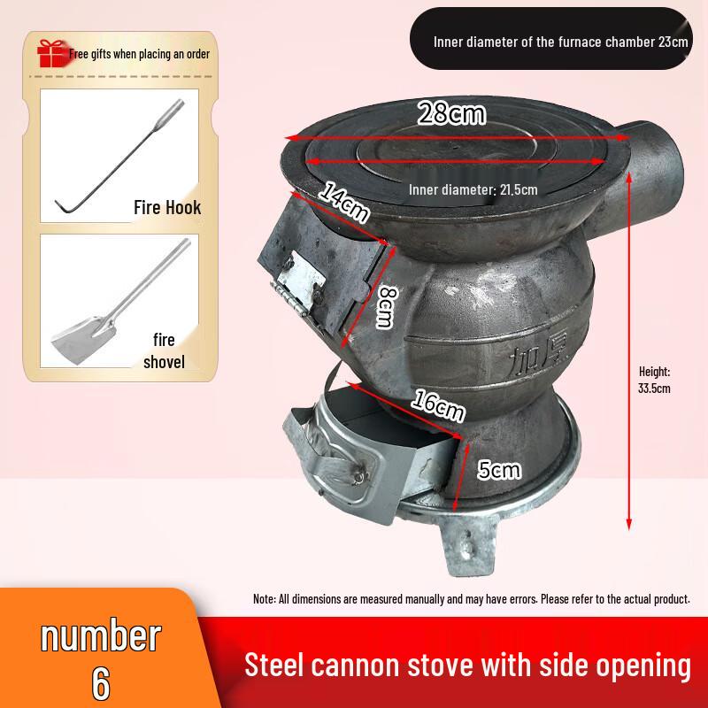 HEIXIE Winter Coal & Wood Cast Iron Heating Stove