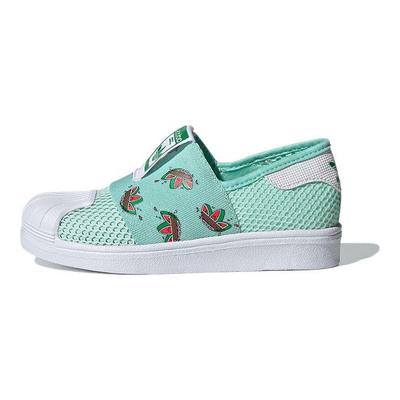Originals Superstar 360 Smr 360 C Breathable Low-Top Skate Shoes Kids Sneakers Green White FY9835