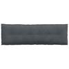 Back Cushion Dark Grey 160 X 50 Cm Cord Fabric