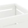 Umbrella Stand with Storage White 15.5 X 15.5 X 49 Cm Steel