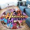 Hannah Montana Okrągły Dywanik, Dywan do Salonu, Sypialni, na Sofę, do Pokoju Zabaw, Antypoślizgowa Mata Podłogowa