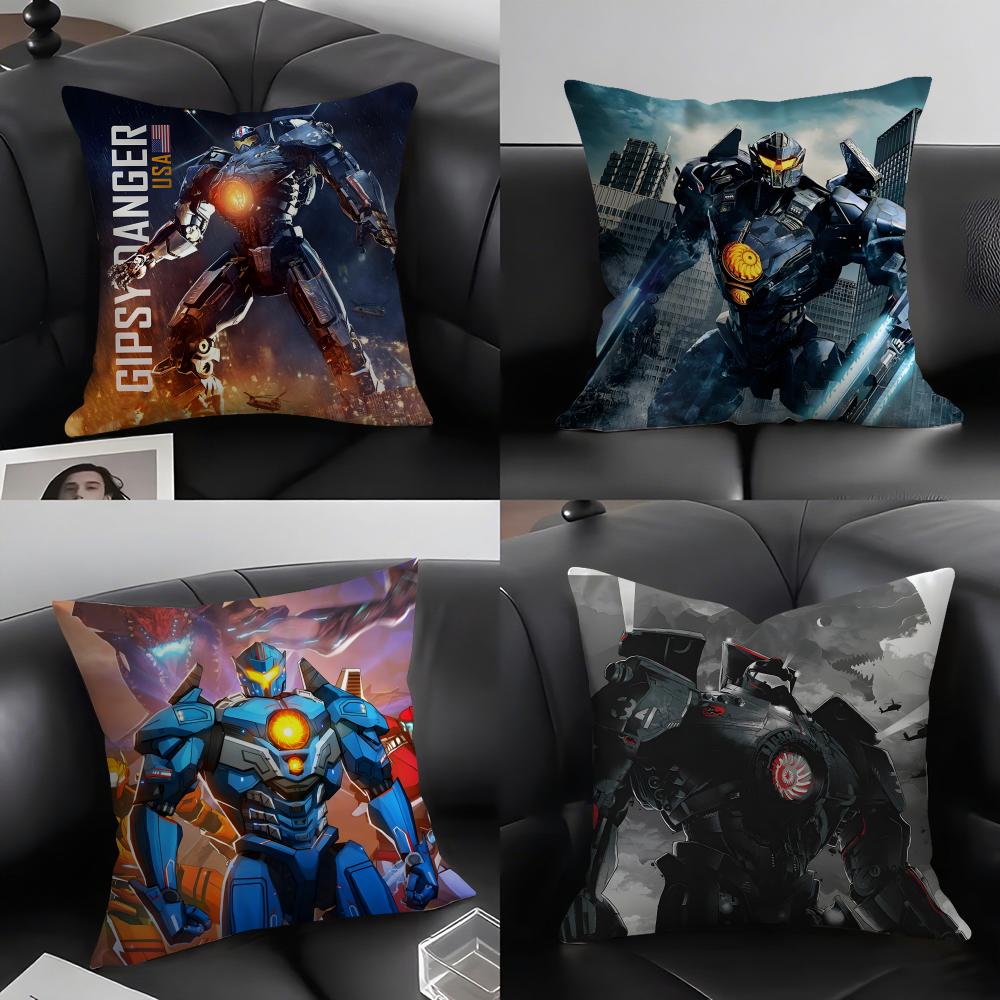 P-Pacific Rimm Movie Cushion Cover Pillowcase Ultra Soft Skin Friendly Fabric Cloud Like Comfort & Concealed Zipper