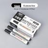 Erasable Large Capacity Whiteboard Marker - Water-Based, Big Head, Easy Erase, Black/Red/Blue for Office Use