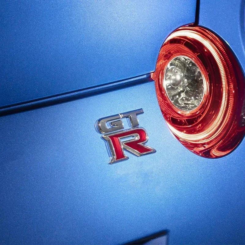1 stuks GTR Auto Logo Embleem Metalen Stickers R GT Decals Badge Labeling voor Nissan Nismo GT-R, R32, R33, R34, R35, 370Z Accessoires
