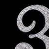 Number 3 Rhinestones Silver 3" Crystal Cake Topper Birthday Cake Topper Boy or Girl Birthday Anniversary Party Decoration Supply
