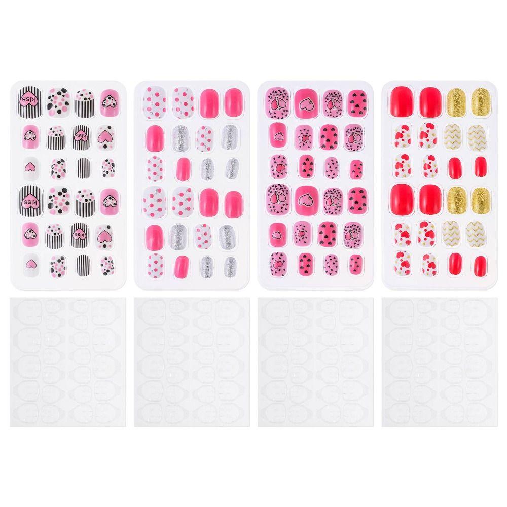 

Набор акриловых ногтей, гелевые ногти средней длины с полным покрытием, детские ногти, различные фестивали